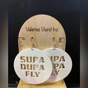 Supa Dupa Fly, The Rain Earrings, Music Earrings, Missy Earrings, Bamboo